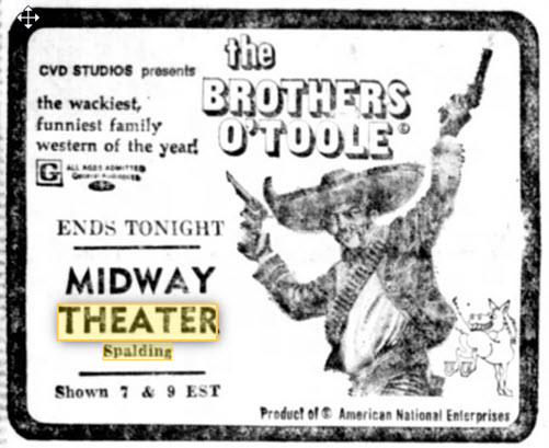 Midway Theatre - Another Ad From Aug 1973 (newer photo)